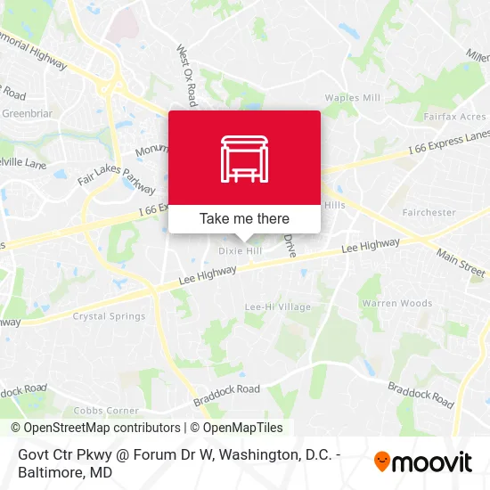 Govt Ctr Pkwy @ Forum Dr W map