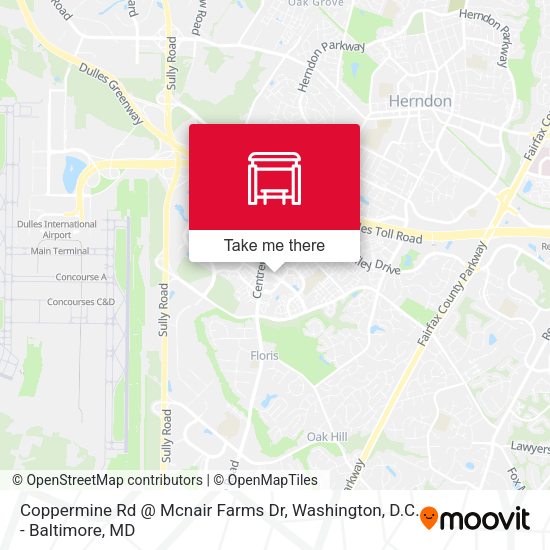 Mapa de Coppermine Rd @ Mcnair Farms Dr