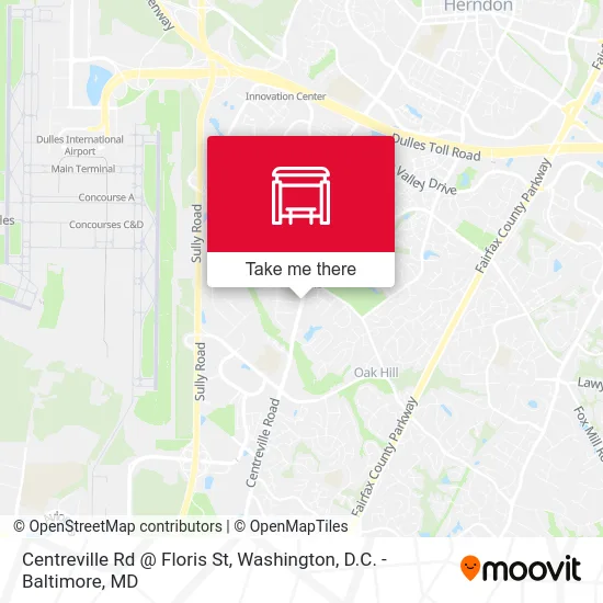 Centreville Rd @ Floris St map