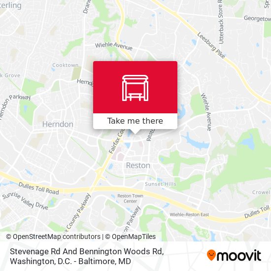 Stevenage Rd And Bennington Woods Rd map