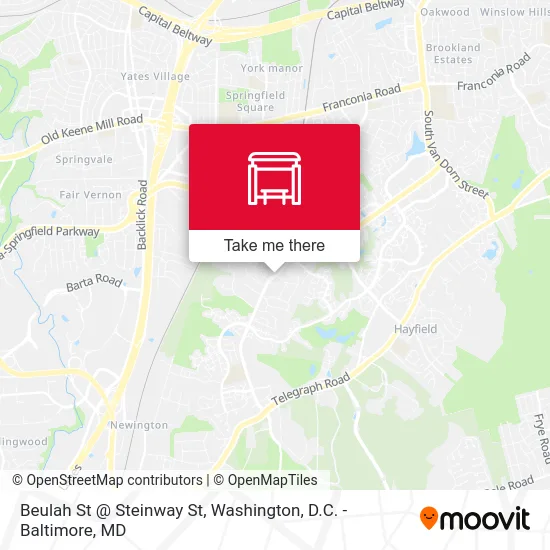 Beulah St @ Steinway St map