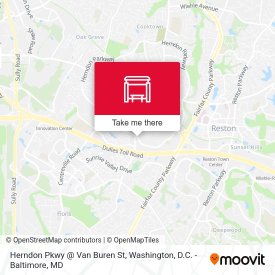 Herndon Pkwy @ Van Buren St map