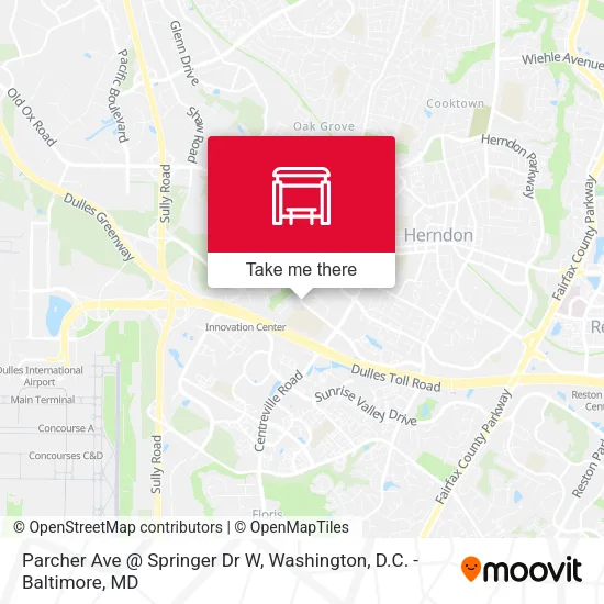 Parcher Ave @ Springer Dr W map