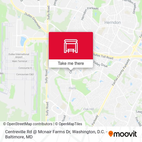 Mapa de Centreville Rd @ Mcnair Farms Dr