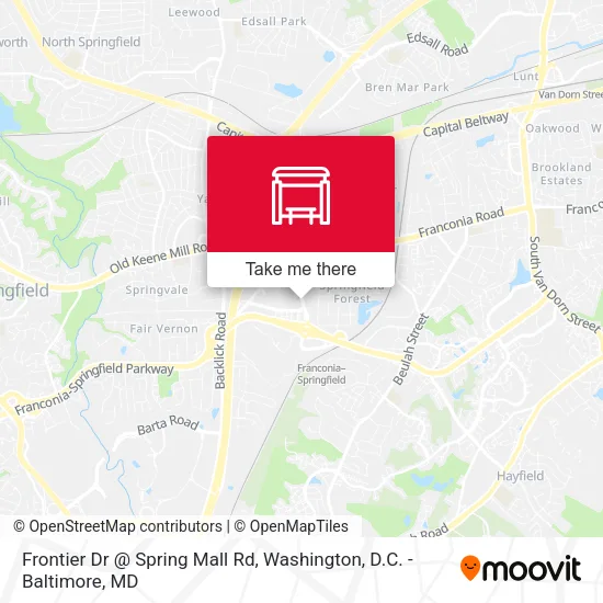 Mapa de Frontier Dr @ Spring Mall Rd