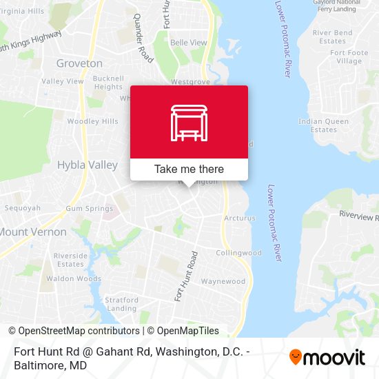 Mapa de Fort Hunt Rd @ Gahant Rd