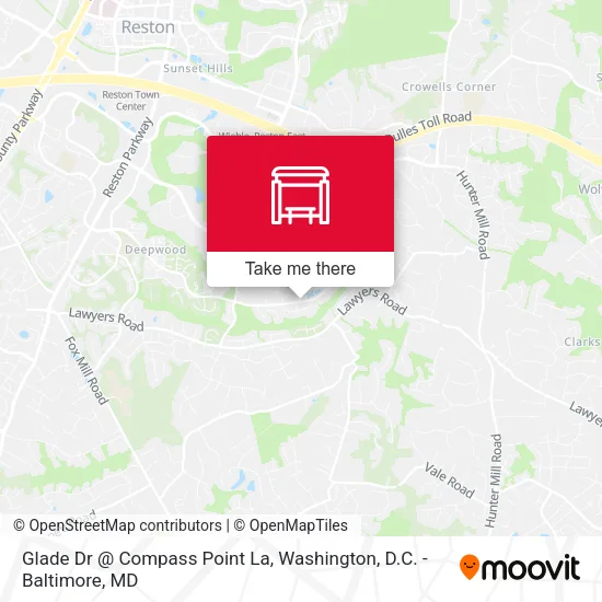 Glade Dr @ Compass Point La map