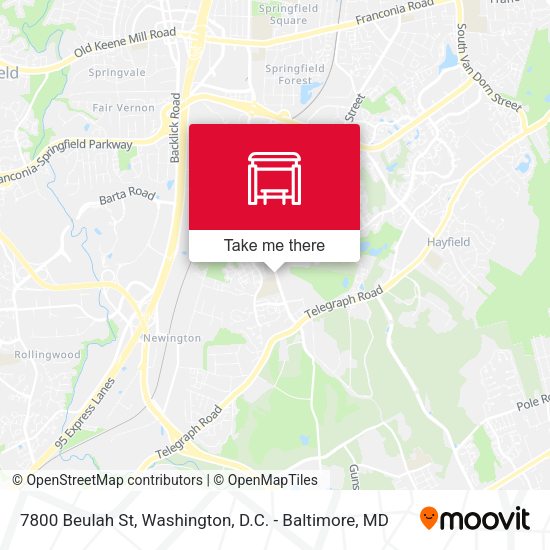 7800 Beulah St map