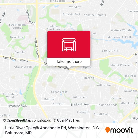 Mapa de Little River Tpke@ Annandale Rd