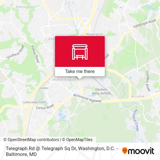 Mapa de Telegraph Rd @ Telegraph Sq Dr