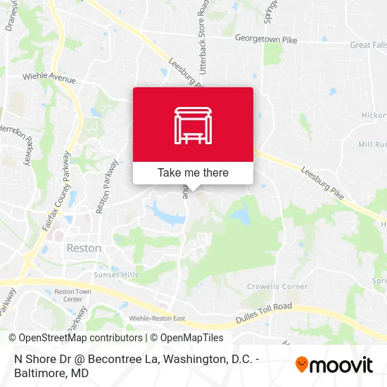 N Shore Dr @ Becontree La map