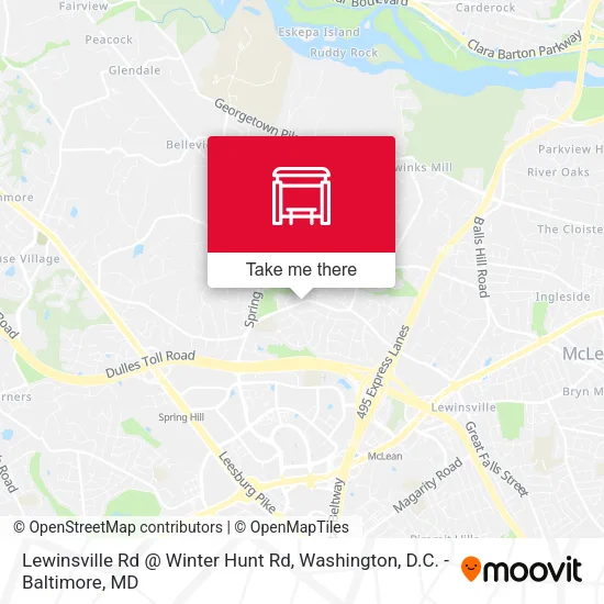 Lewinsville Rd @ Winter Hunt Rd map