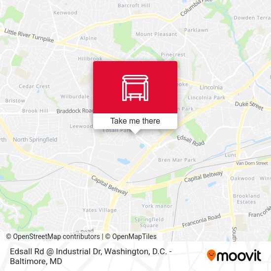 Mapa de Edsall Rd @ Industrial Dr