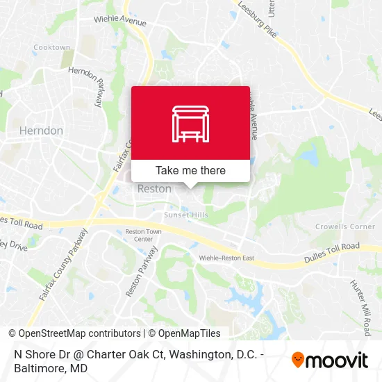 N Shore Dr @ Charter Oak Ct map