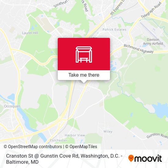 Mapa de Cranston St @ Gunstin Cove Rd
