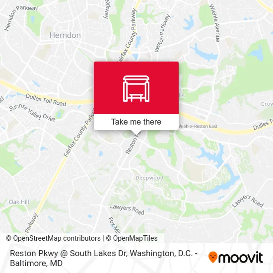 Reston Pkwy @ South Lakes Dr map