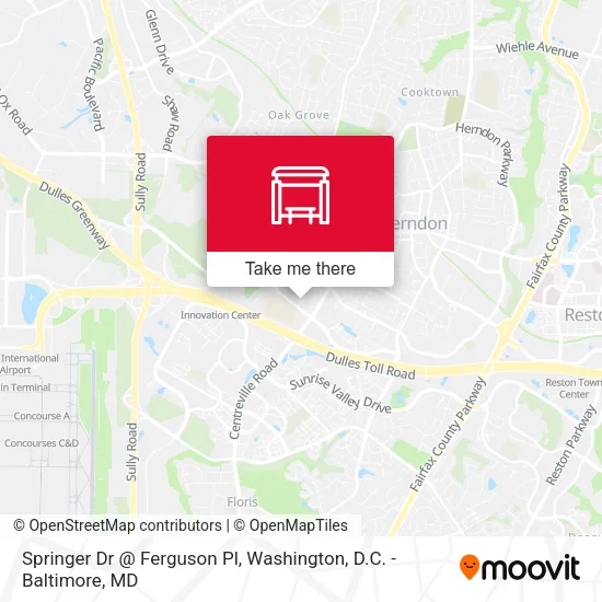 Springer Dr @ Ferguson Pl map