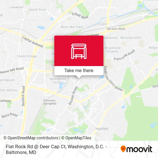 Flat Rock Rd @ Deer Cap Ct map