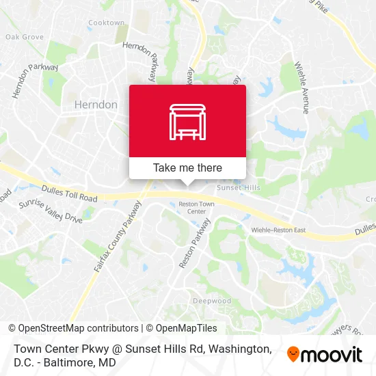 Town Center Pkwy @ Sunset Hills Rd map