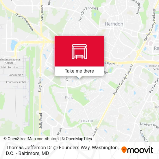 Thomas Jefferson Dr @ Founders Way map