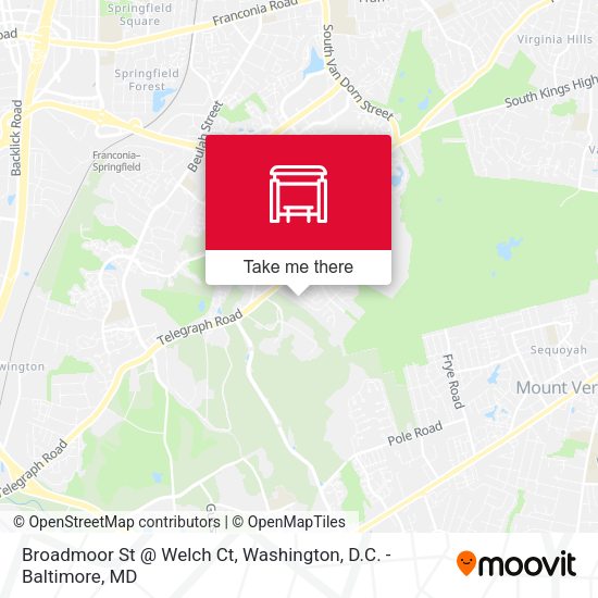 Broadmoor St @ Welch Ct map