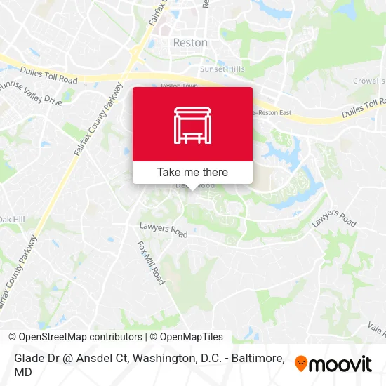 Glade Dr @ Ansdel Ct map