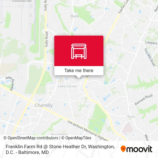 Franklin Farm Rd @ Stone Heather Dr map