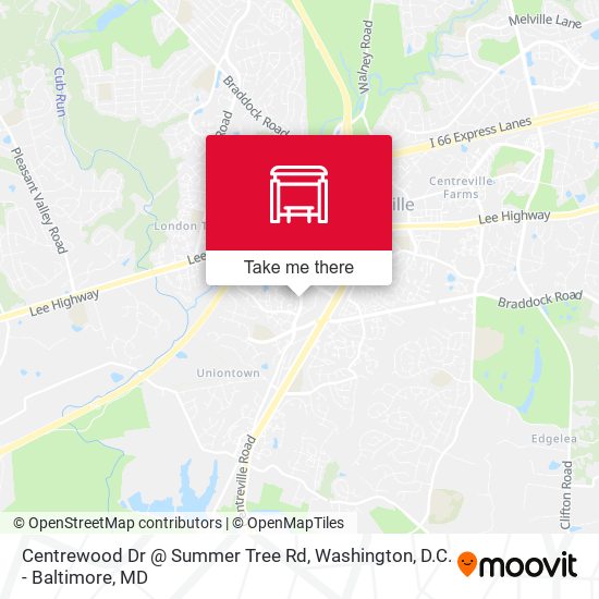 Mapa de Centrewood Dr @ Summer Tree Rd