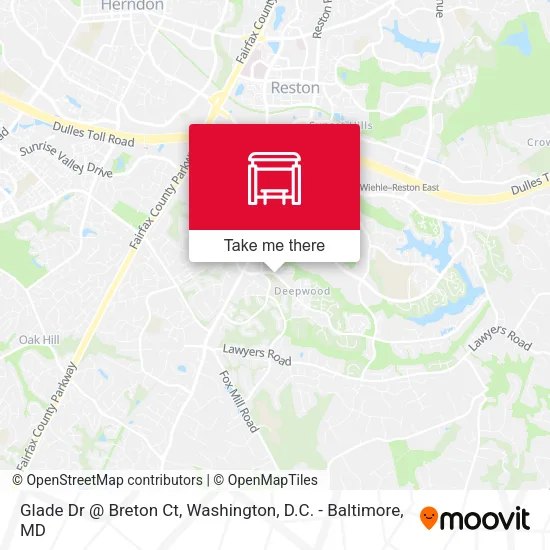 Glade Dr @ Breton Ct map