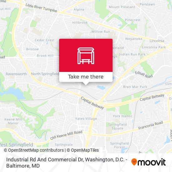 Industrial Rd And Commercial Dr map