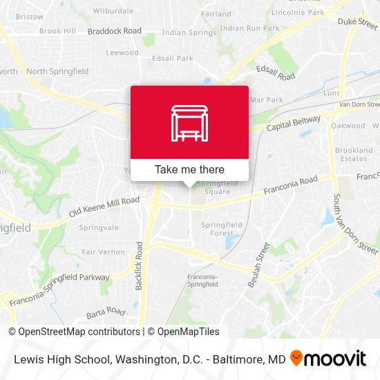 Lewis High School map