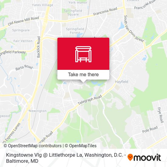 Mapa de Kingstowne Vlg @ Littlethorpe La