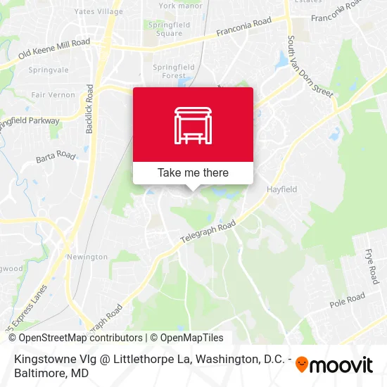 Kingstowne Vlg @ Littlethorpe La map