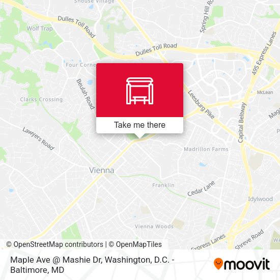 Maple Ave @ Mashie Dr map
