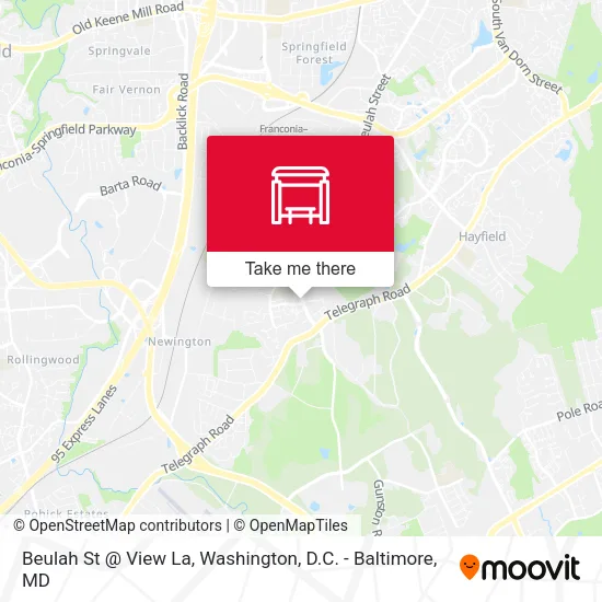 Beulah St @ View La map