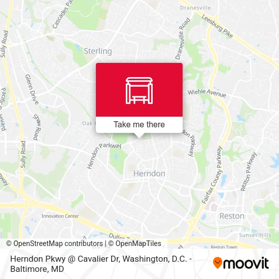 Mapa de Herndon Pkwy @ Cavalier Dr