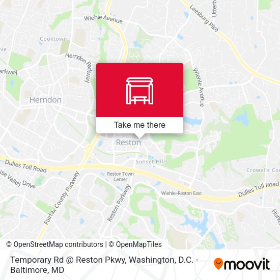 Mapa de Temporary Rd @ Reston Pkwy