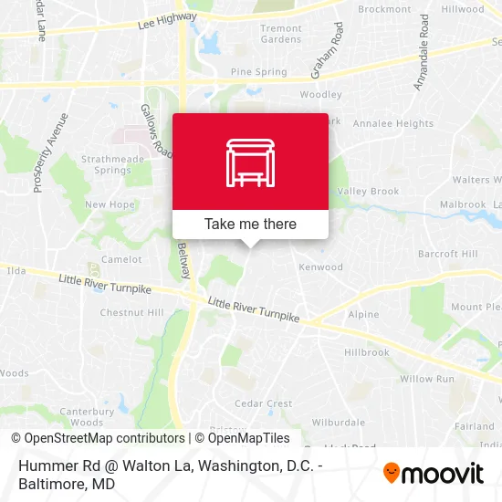 Hummer Rd @ Walton La map