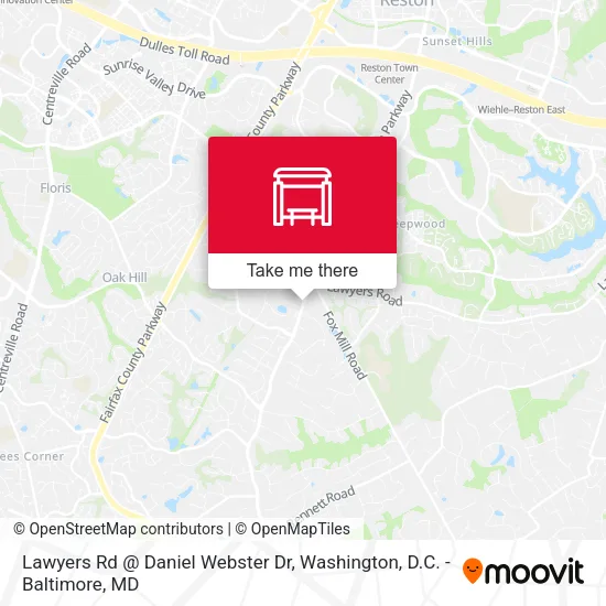 Lawyers Rd @ Daniel Webster Dr map