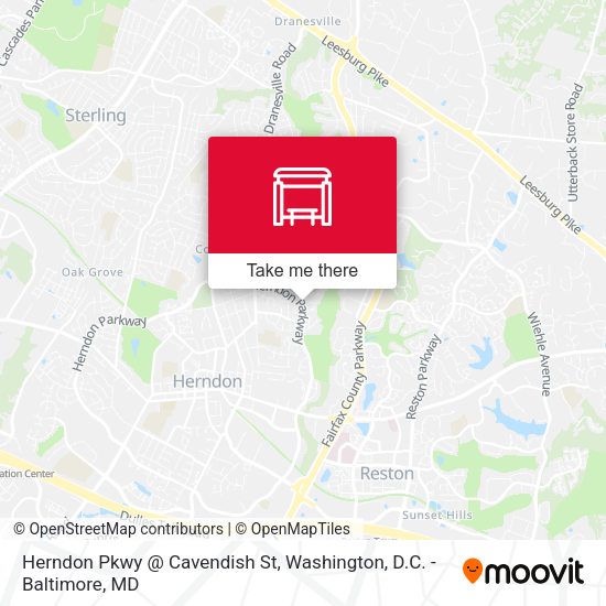 Mapa de Herndon Pkwy @ Cavendish St