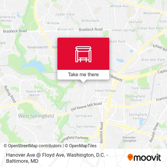 Hanover Ave @ Floyd Ave map