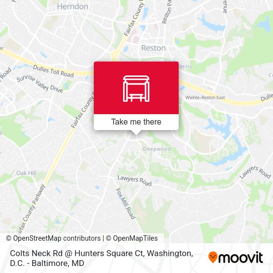 Colts Neck Rd @ Hunters Square Ct map