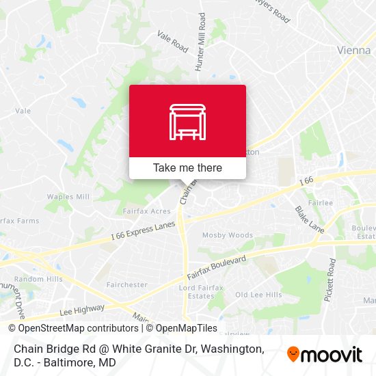 Chain Bridge Rd @ White Granite Dr map