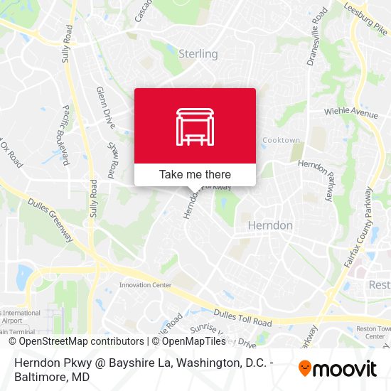 Herndon Pkwy @ Bayshire La map