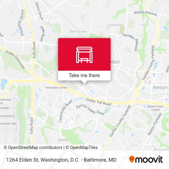 1264 Elden St map