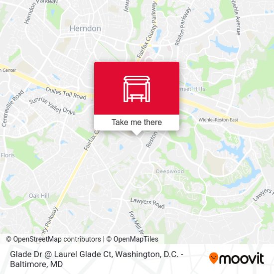 Mapa de Glade Dr @ Laurel Glade Ct