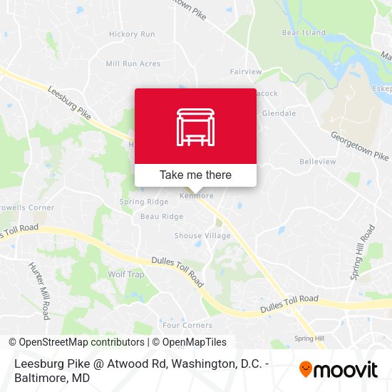 Leesburg Pike @ Atwood Rd map