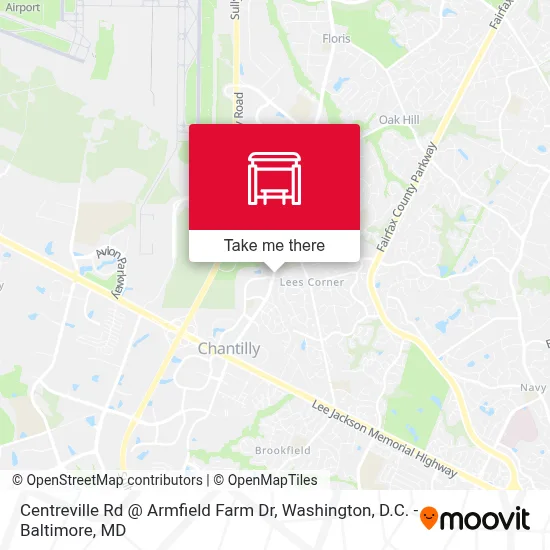 Centreville Rd @ Armfield Farm Dr map