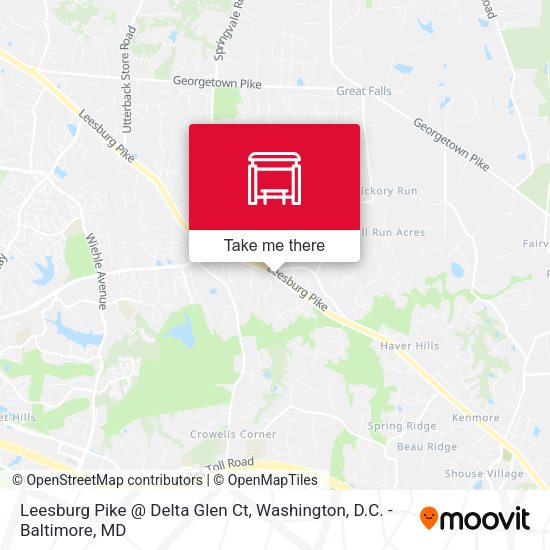 Mapa de Leesburg Pike @ Delta Glen Ct