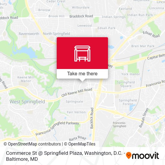 Commerce St @ Springfield Plaza map
